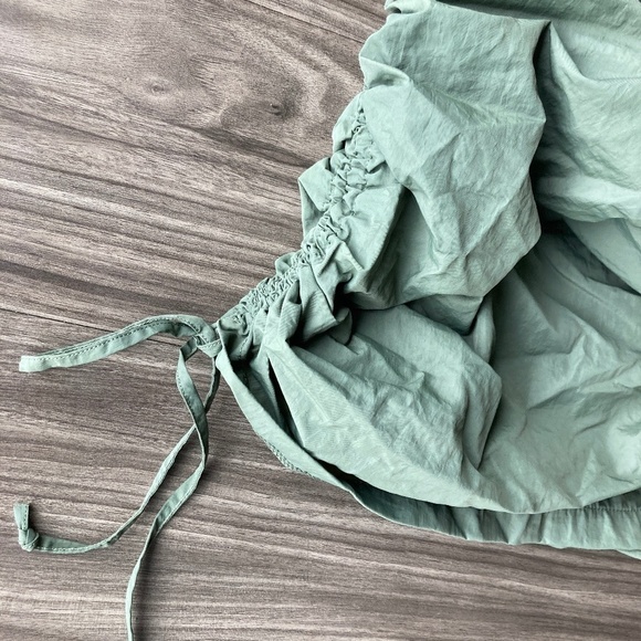 Tic Toc Womens Green Strapless Crop Top Small - Picture 2 of 4